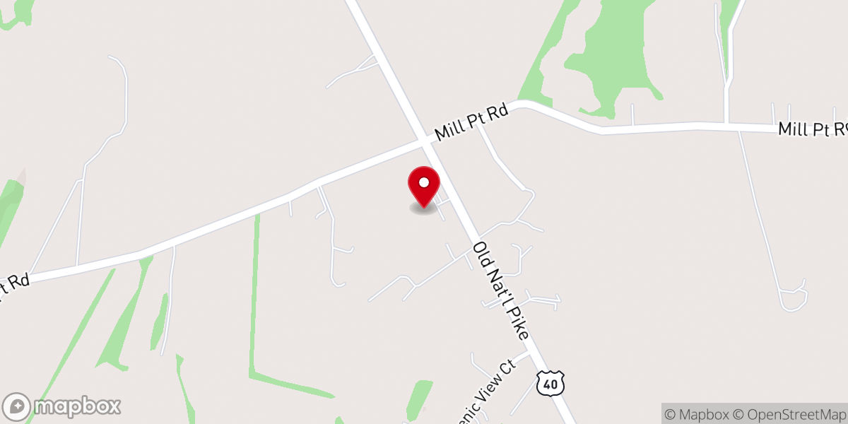 Map showing location of Victory Baptist Church