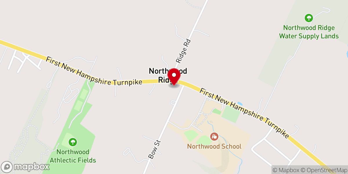 Map showing location of Free Will Baptist Church