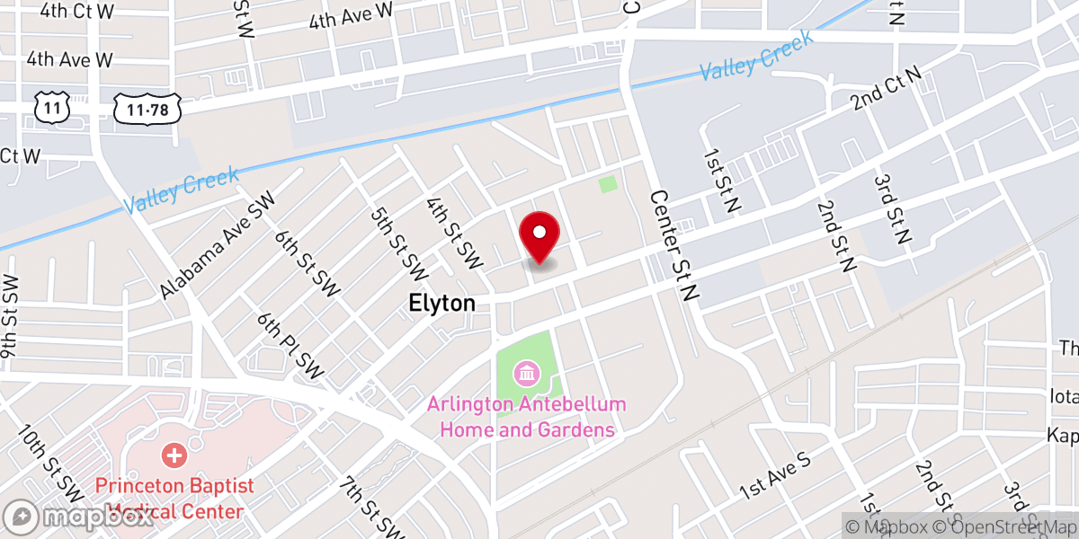 Map showing location of House of Restoration UMC