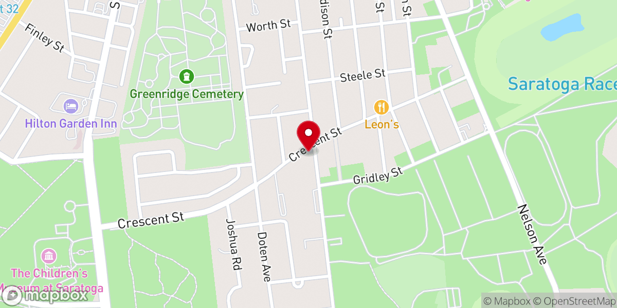 Map showing location of Mt Olivette Baptist Church