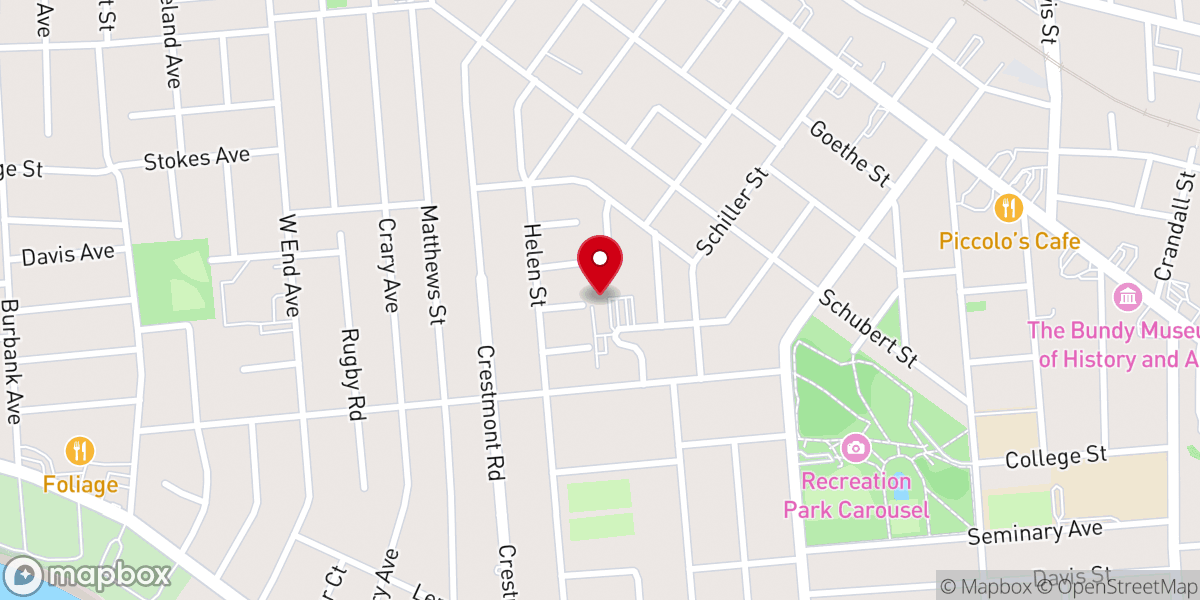 Map showing location of St. Thomas Aquinas