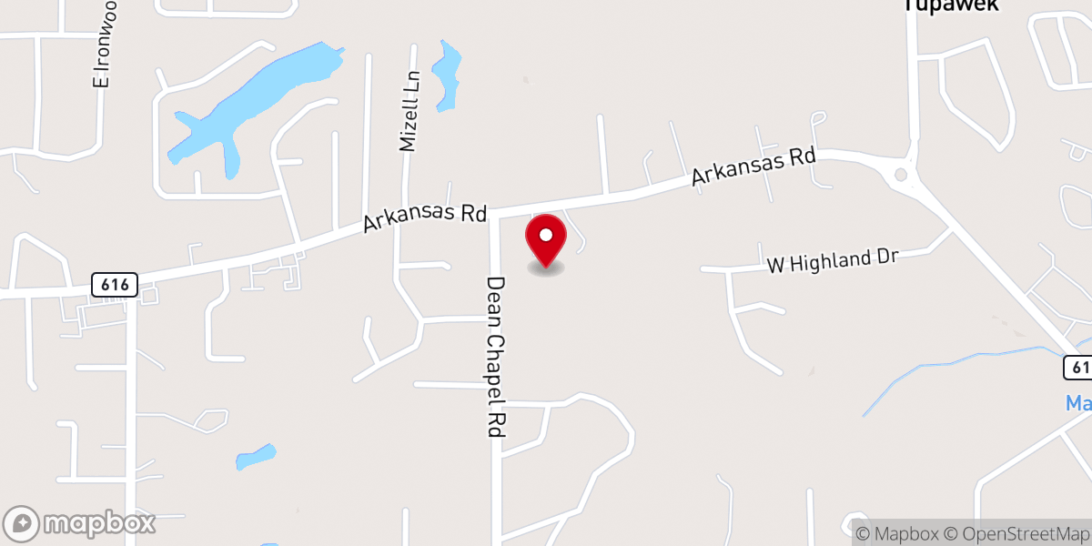 Map showing location of McGuire Methodist Church