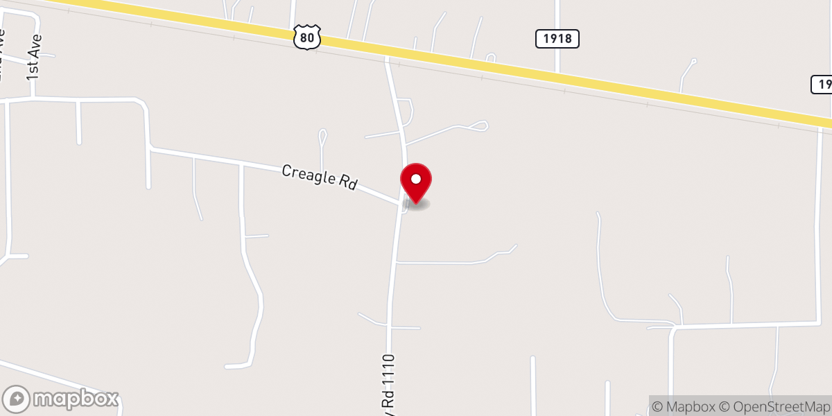 Map showing location of Fruitvale Church of Christ