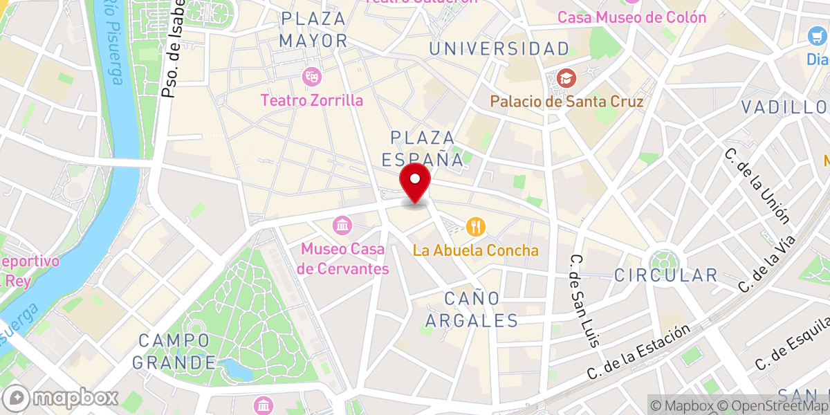 Map showing location of Iglesia Conventual de Nuestra Señora Reina de la Paz (Franciscanos Capuchinos Menores)