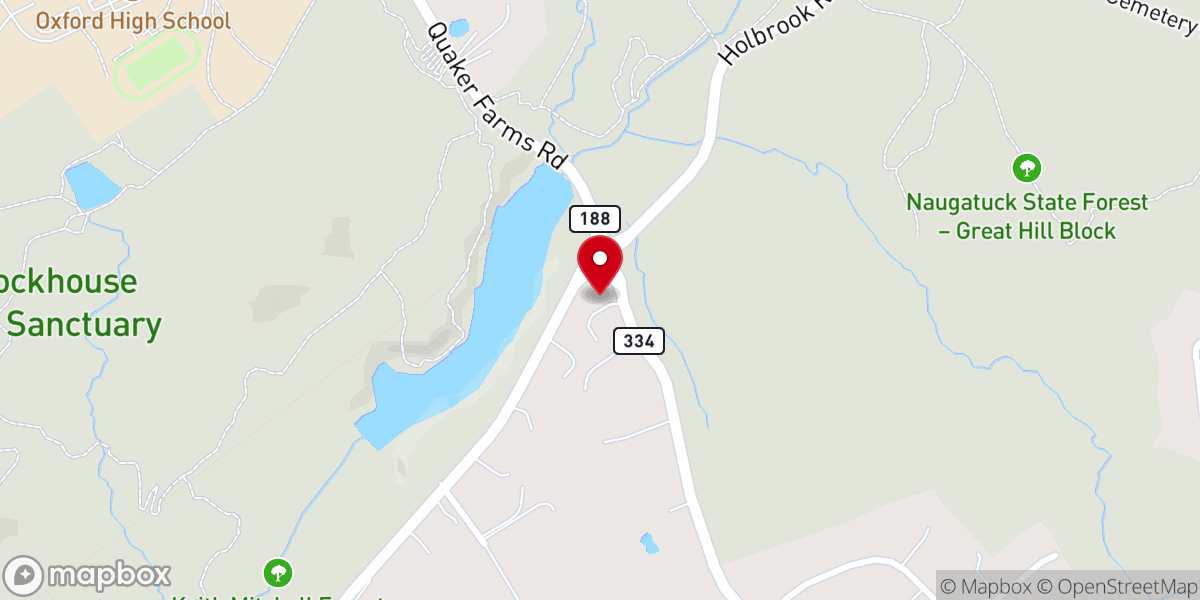Map showing location of Great Hill United Methodist Church