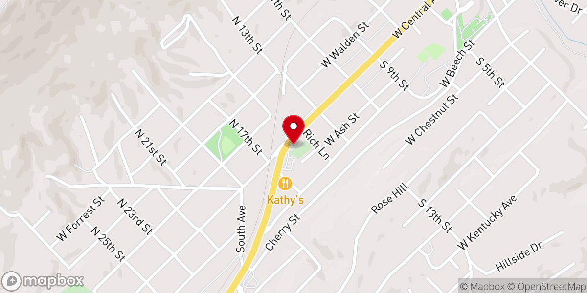 Map showing location of Campbell County Baptist Association