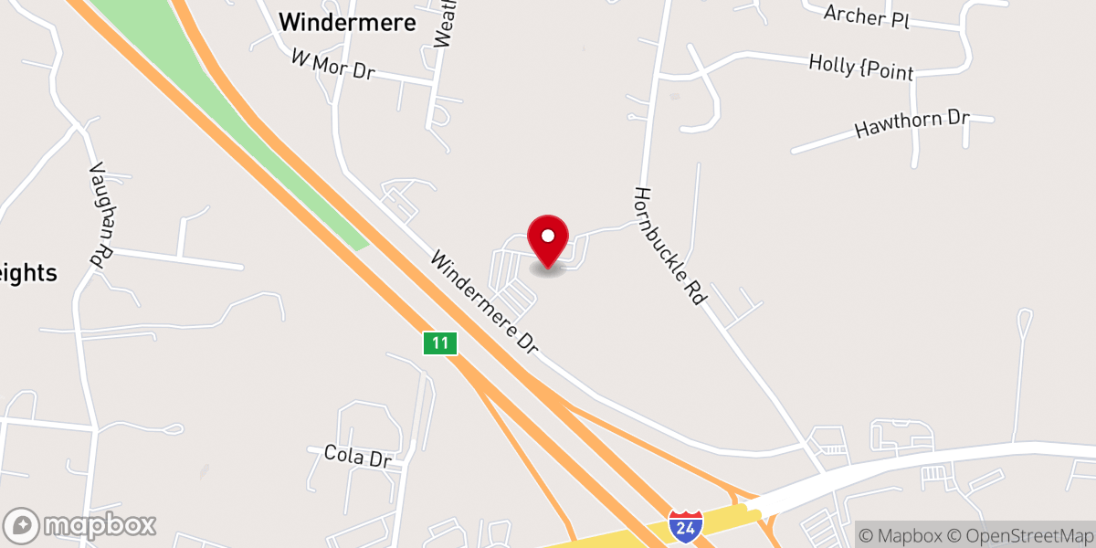 Map showing location of Outreach Ministries Inc