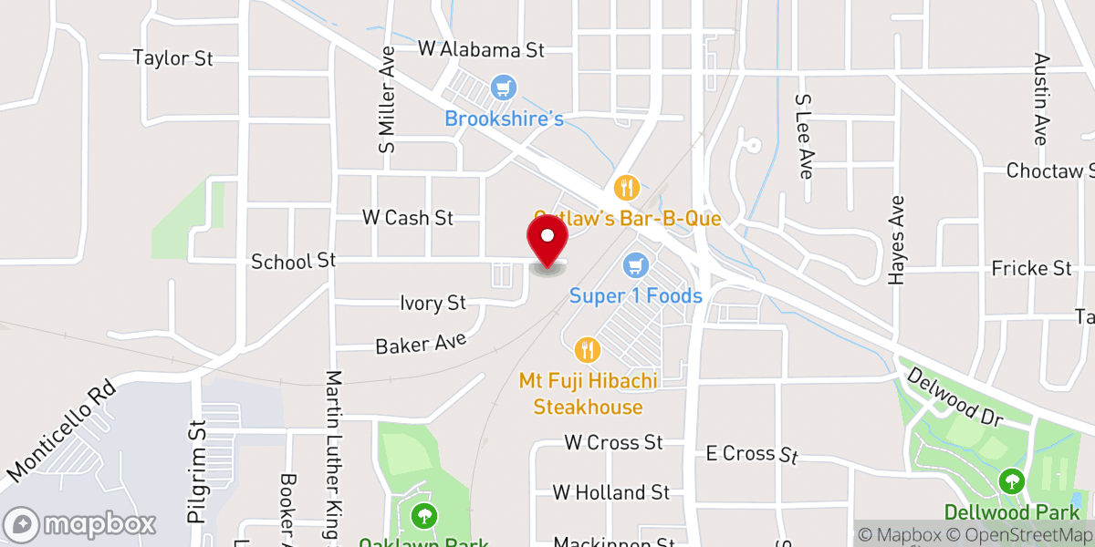 Map showing location of Greater Bibleway Missionary