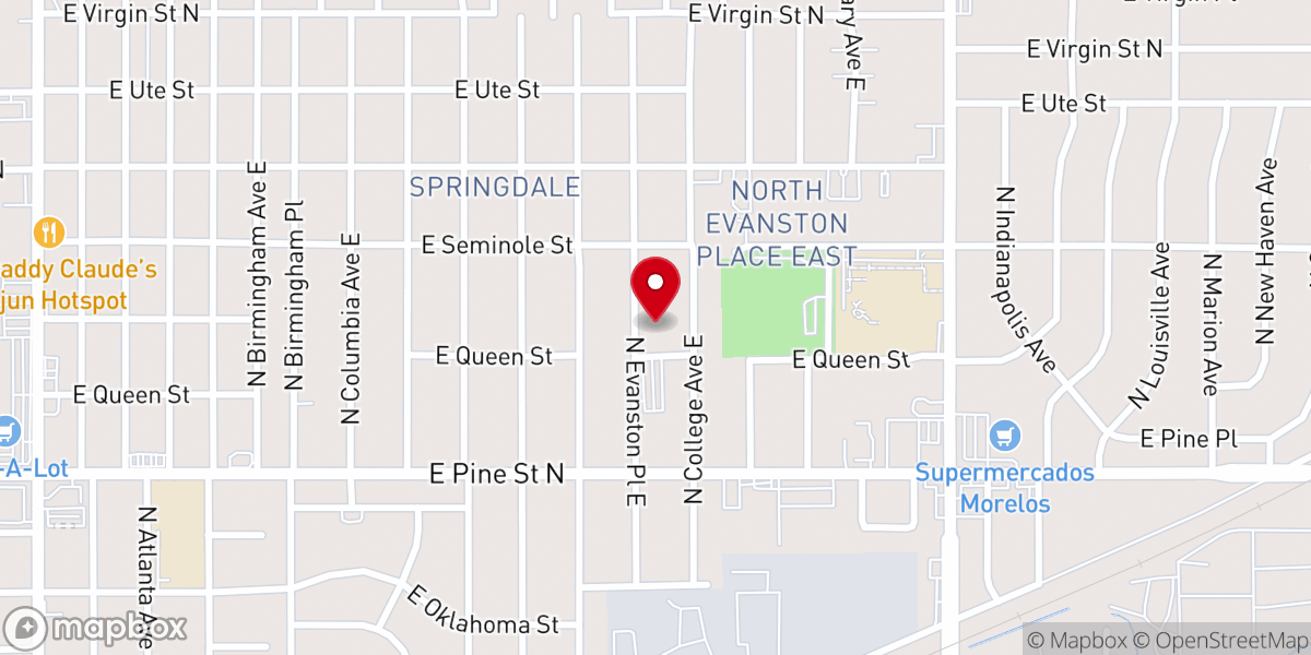 Map showing location of Full Gospel Family Outreach