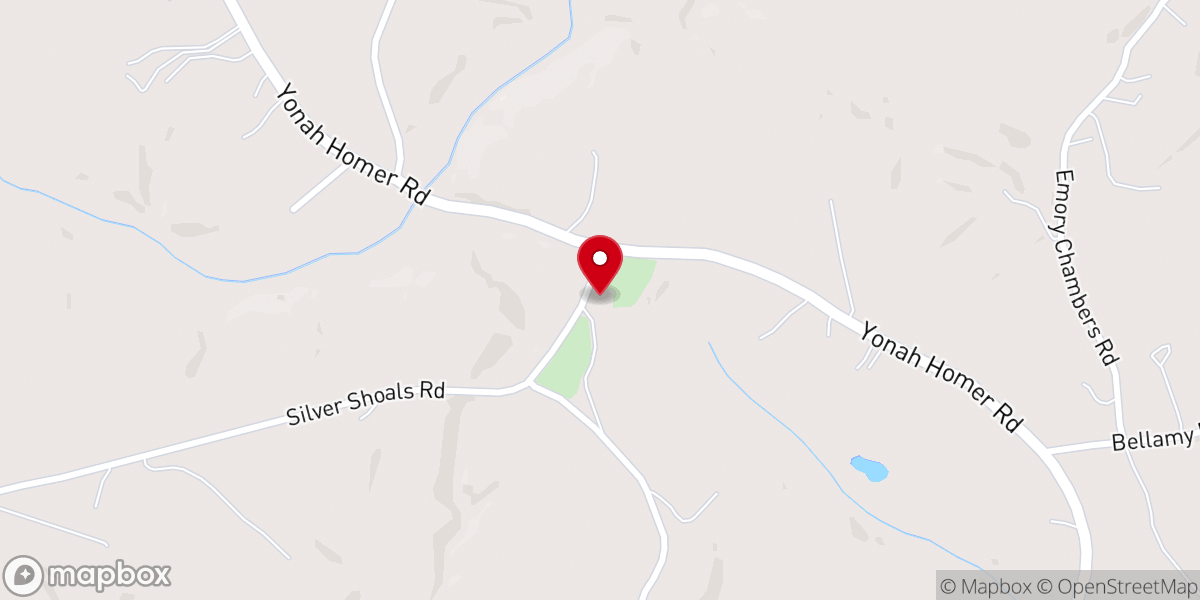 Map showing location of Silver shoals Church