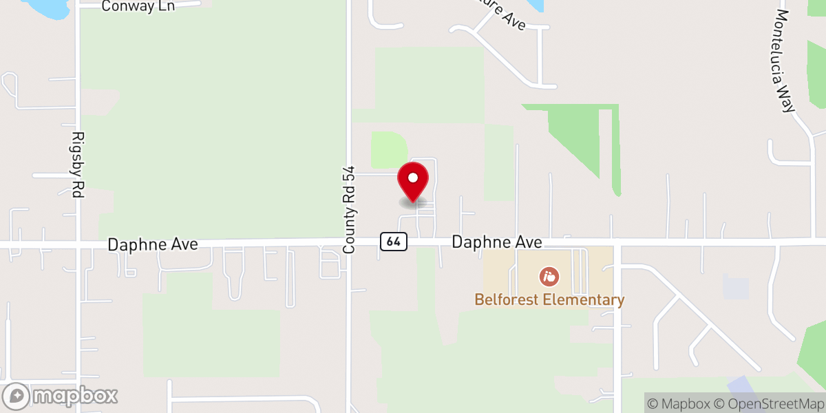 Map showing location of Be a Blessing Ministries Inc