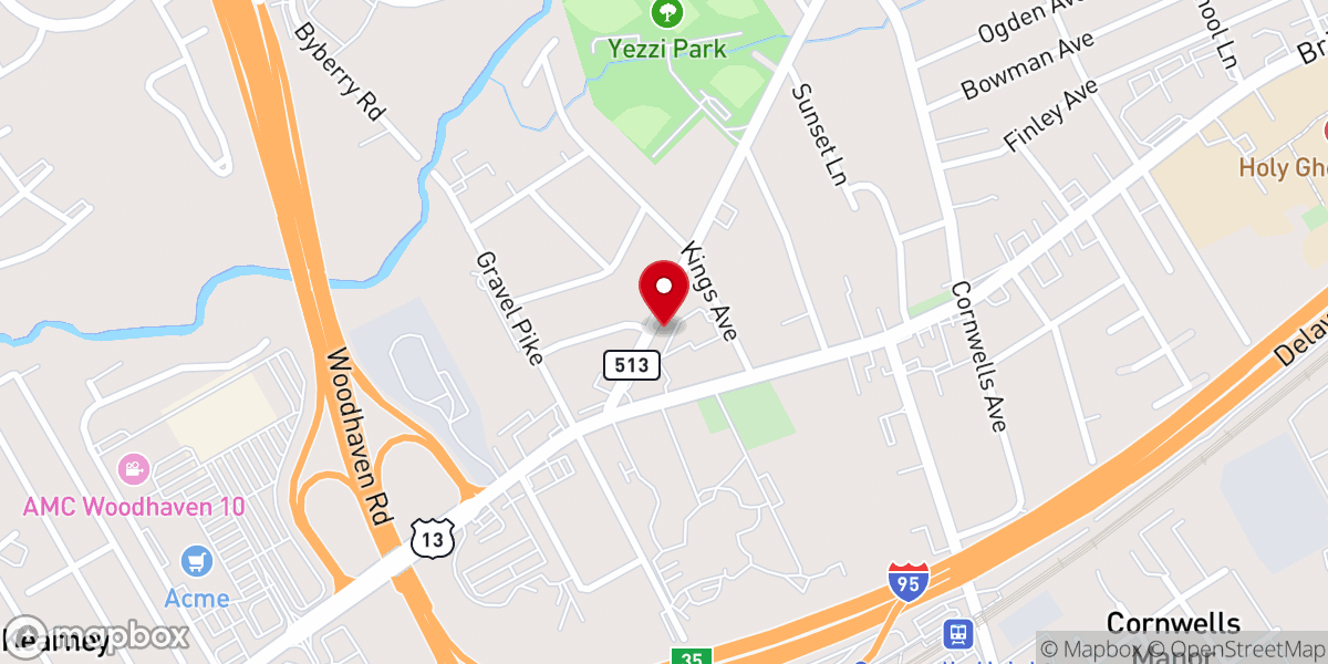 Map showing location of St. Charles Borromeo Roman Catholic Church