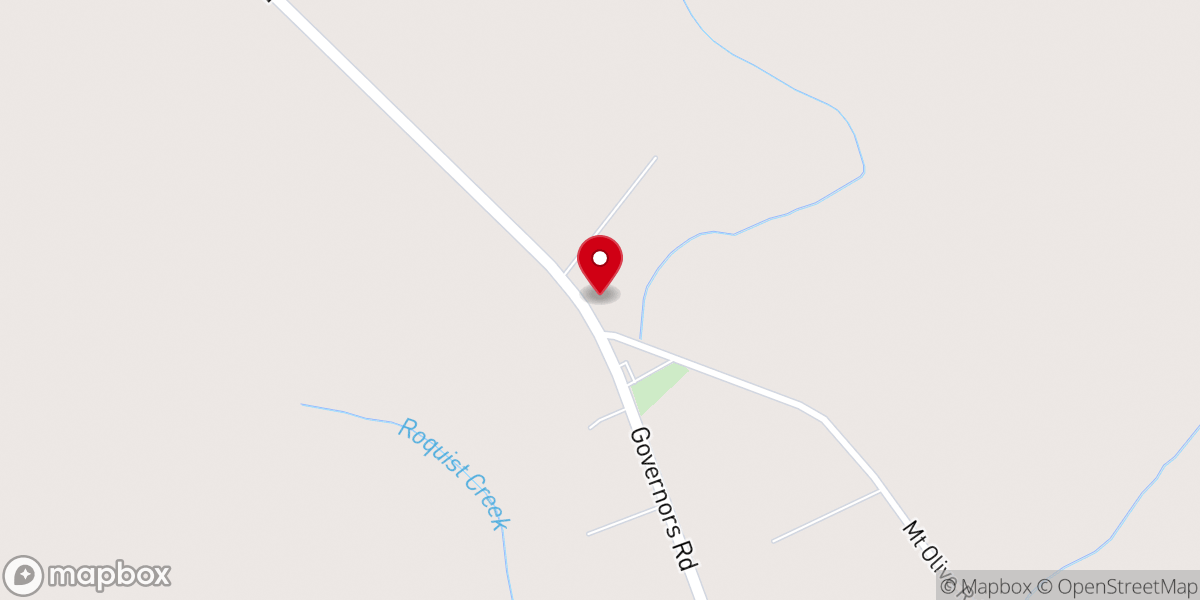 Map showing location of Mount Olive Baptist Church - Food Distribution Center