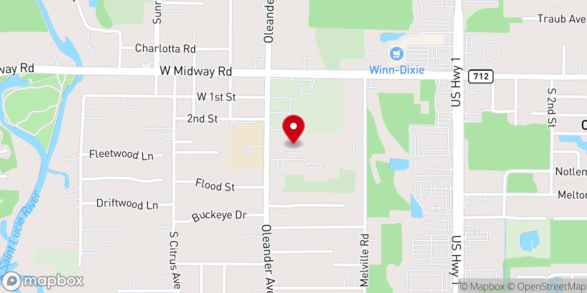 Map showing location of Covenant Reformed Presbyterian Church