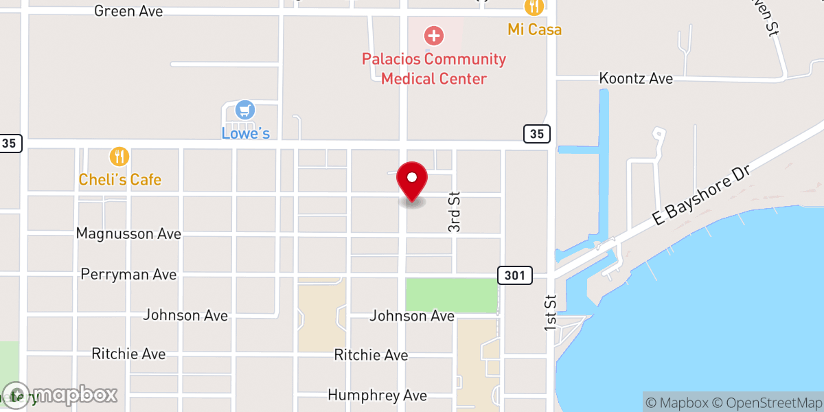 Map showing location of Our Redeemer Lutheran Church