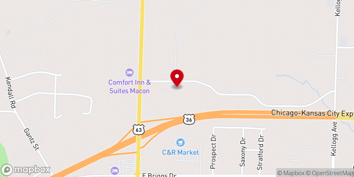 Map showing location of Tri-County Christian School
