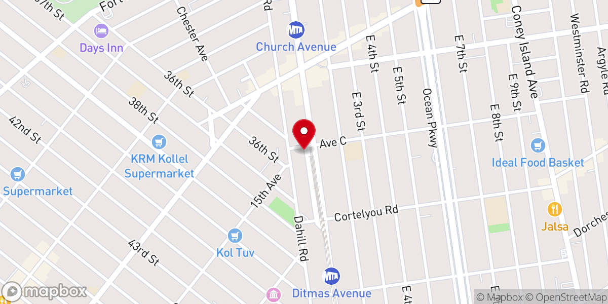 Map showing location of Cong Chasiday Square of B P