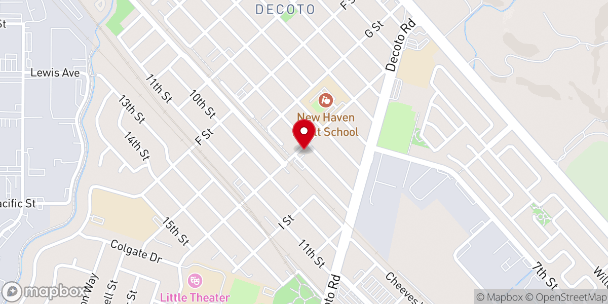 Map showing location of Redeemer Church
