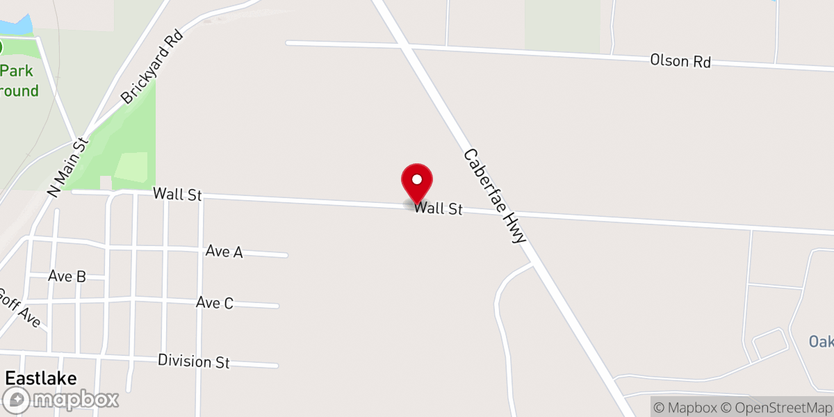Map showing location of Calvary Baptist Church