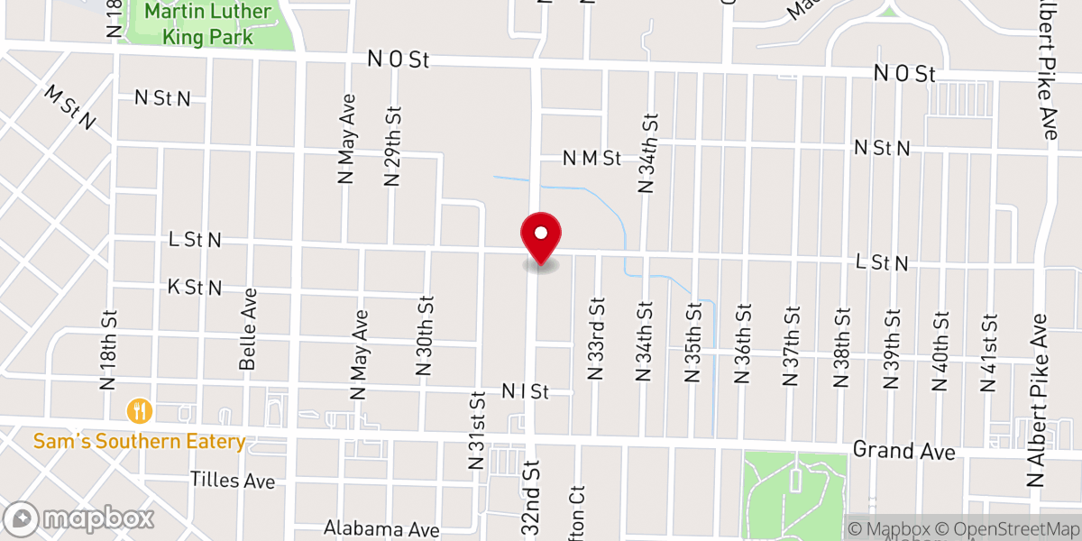 Map showing location of Freedom Temple
