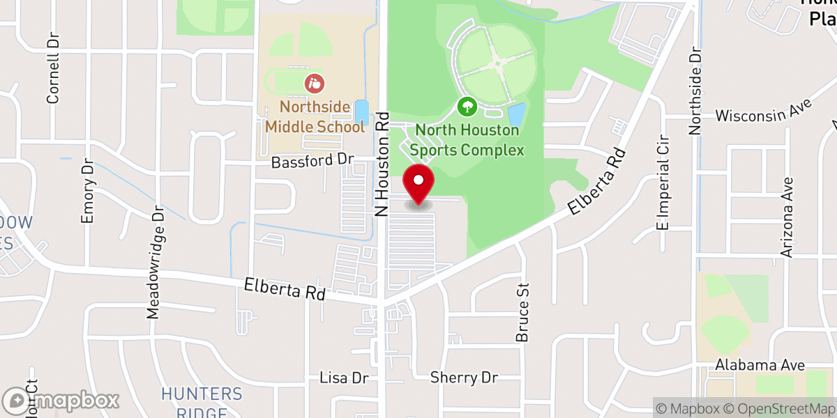 Map showing location of More Sure Word Church