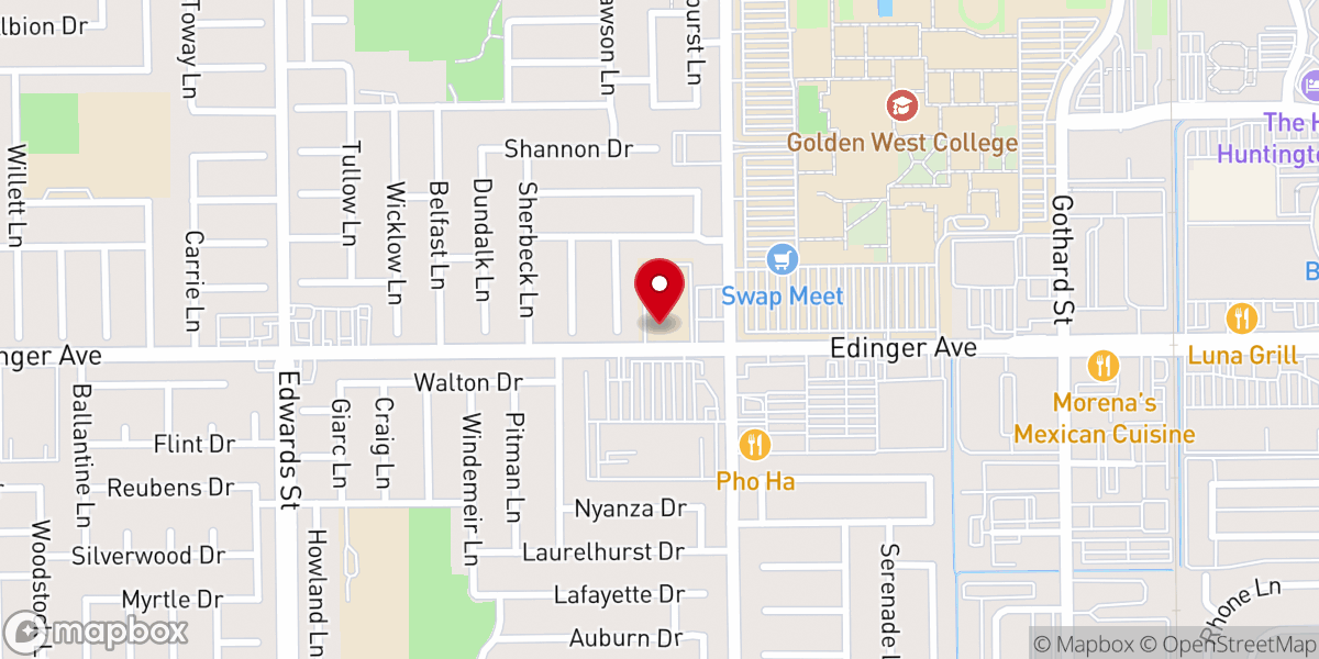 Map showing location of Grace Lutheran Church