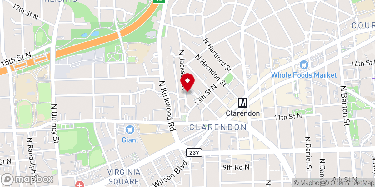 Map showing location of Clarendon Child Care Center