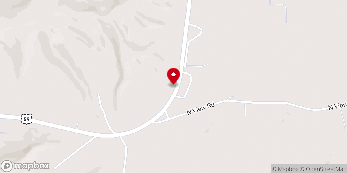 Map showing location of Rocky Point Church