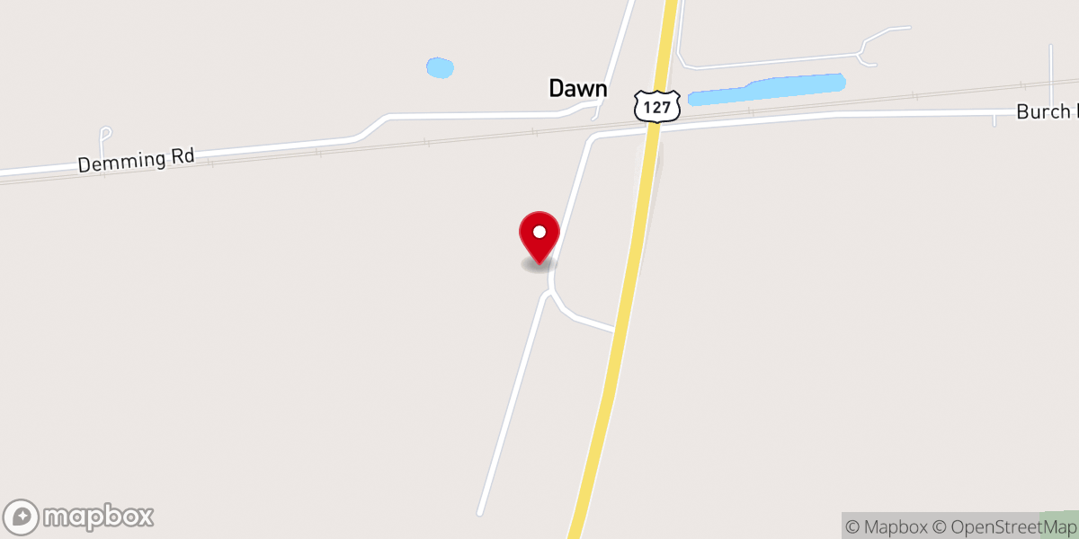 Map showing location of Dawn Community Church
