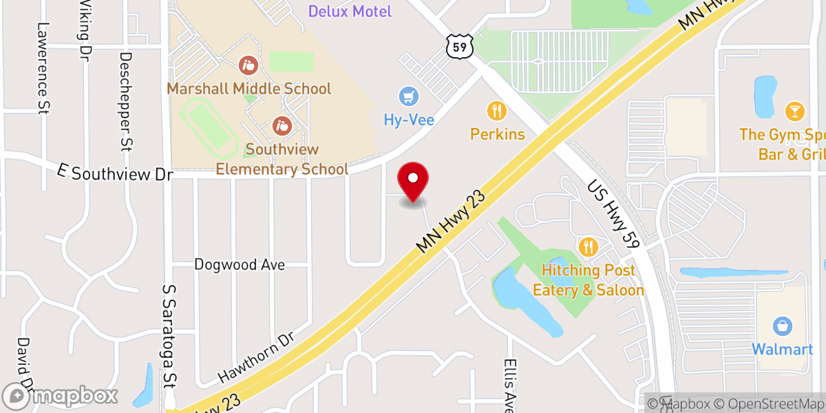 Map showing location of Alwyn Uys Ministries