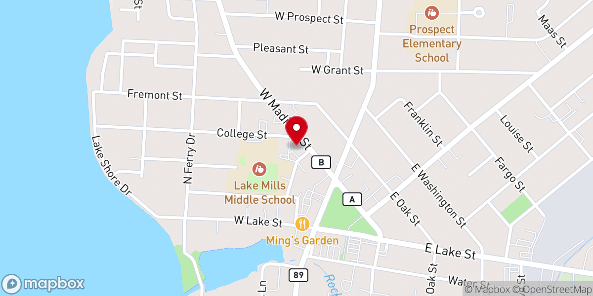 Map showing location of First Congregational UCC