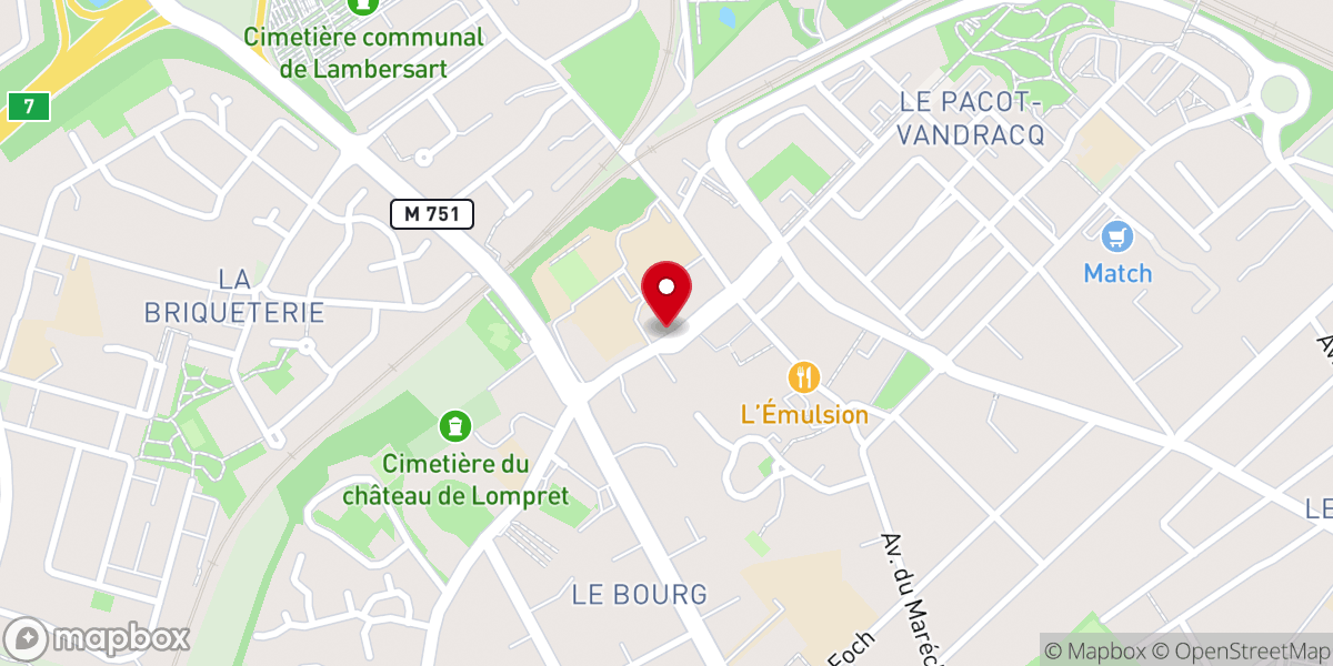Map showing location of Centre Pastoral Saint Calixte