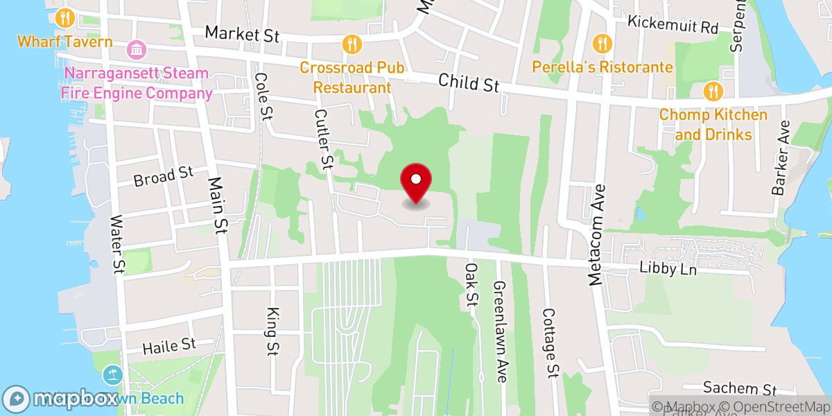 Map showing location of Refuge Church