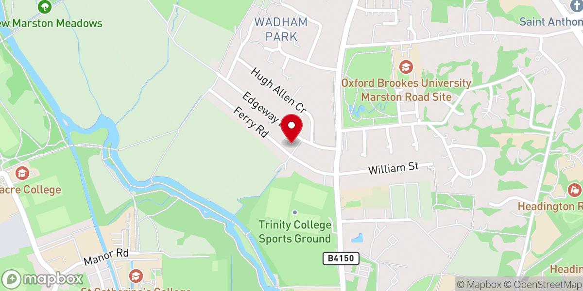 Map showing location of St Nicholas Orthodox Church