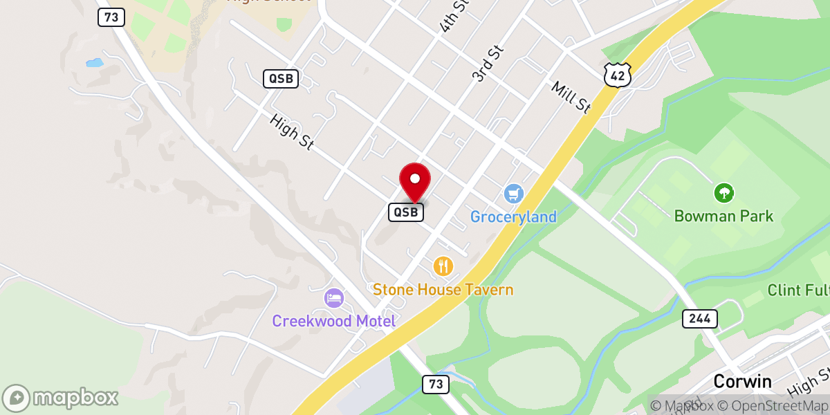 Map showing location of Buckeye Charm