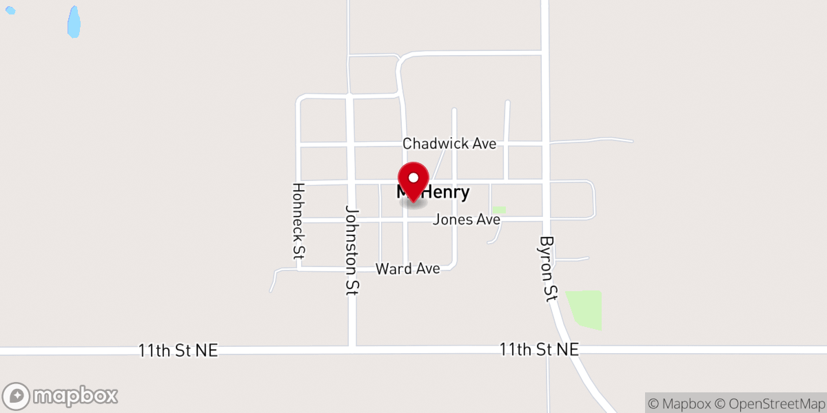 Map showing location of Our Saviour's Lutheran Church
