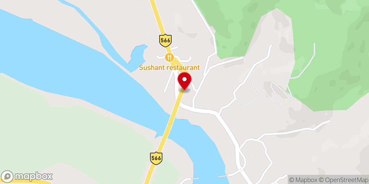 Map showing location of St. Francis Xavier’s Church