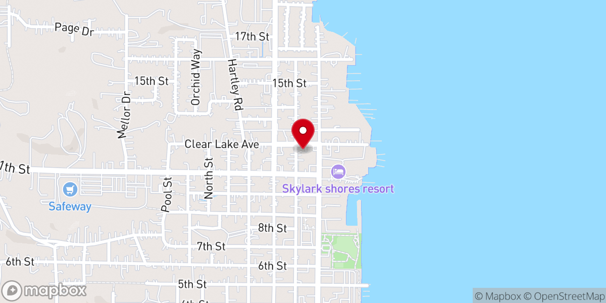Map showing location of St John's Episcopal Church