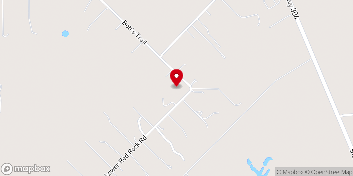 Map showing location of Flames of Glory Cowboy Church
