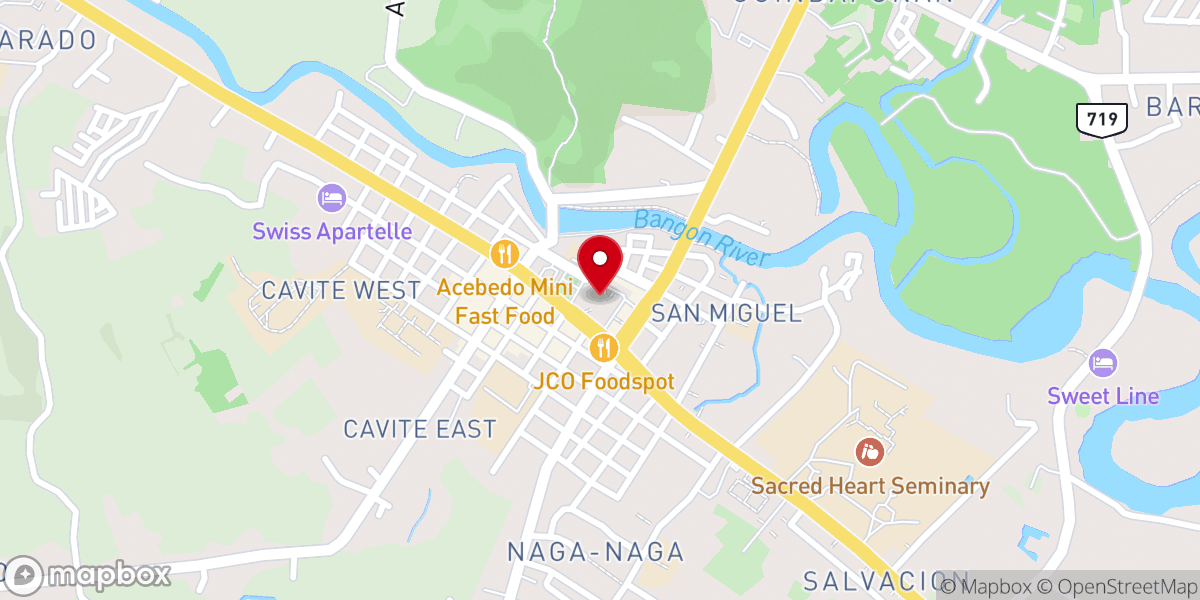 Map showing location of Metropolitan Cathedral of Our Lord's Transfiguration