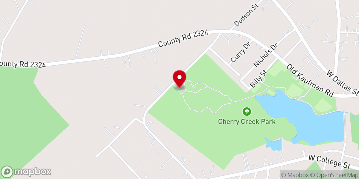 Map showing location of Cherry Creek Park