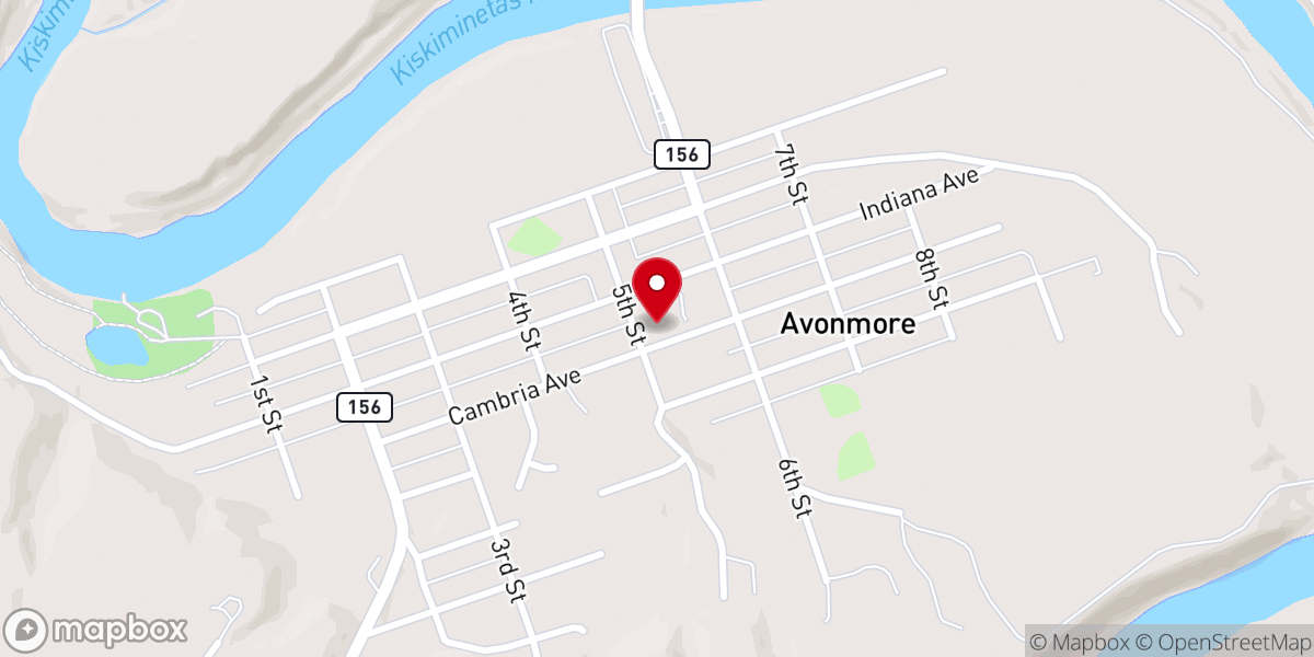 Map showing location of St. Ambrose Church