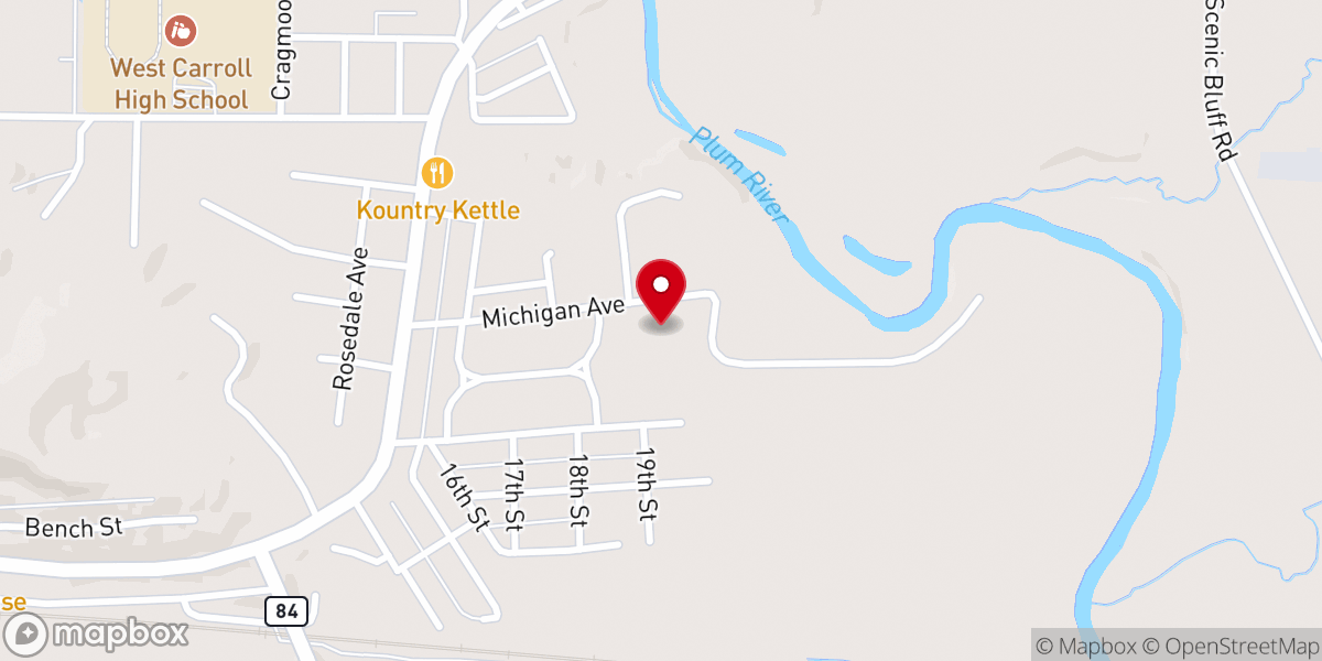 Map showing location of Savanna Bible Church
