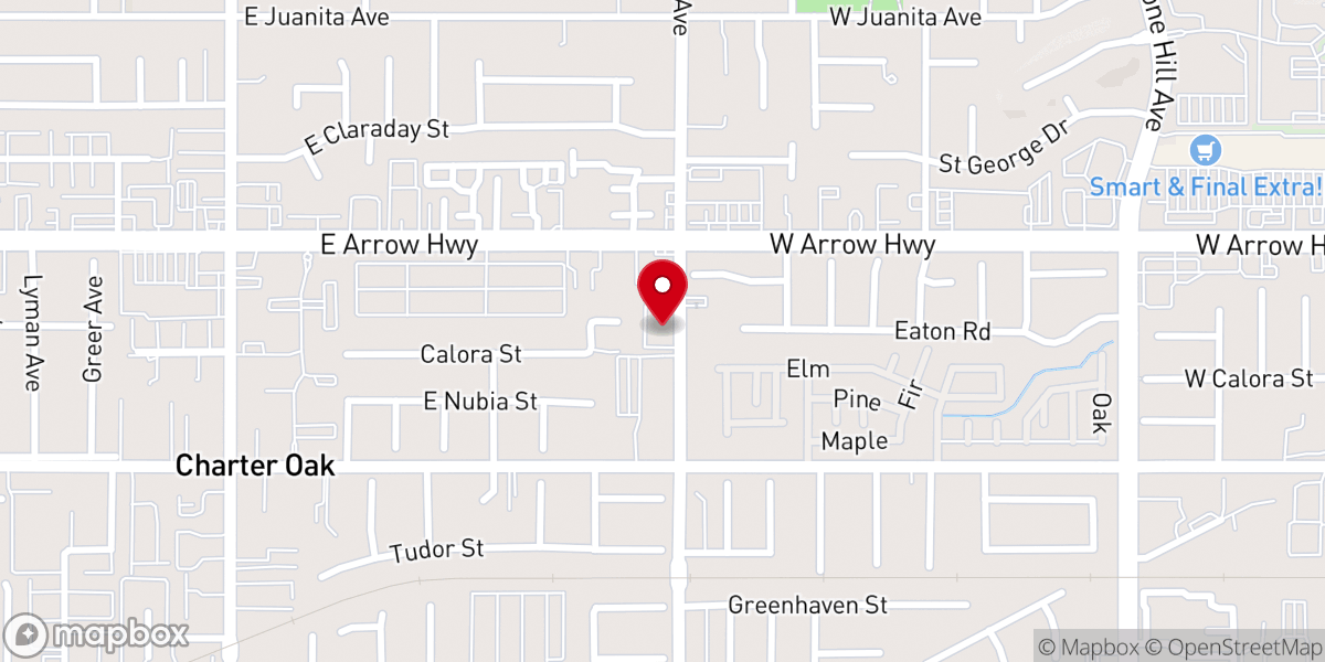 Map showing location of Life Worship Center El Monte