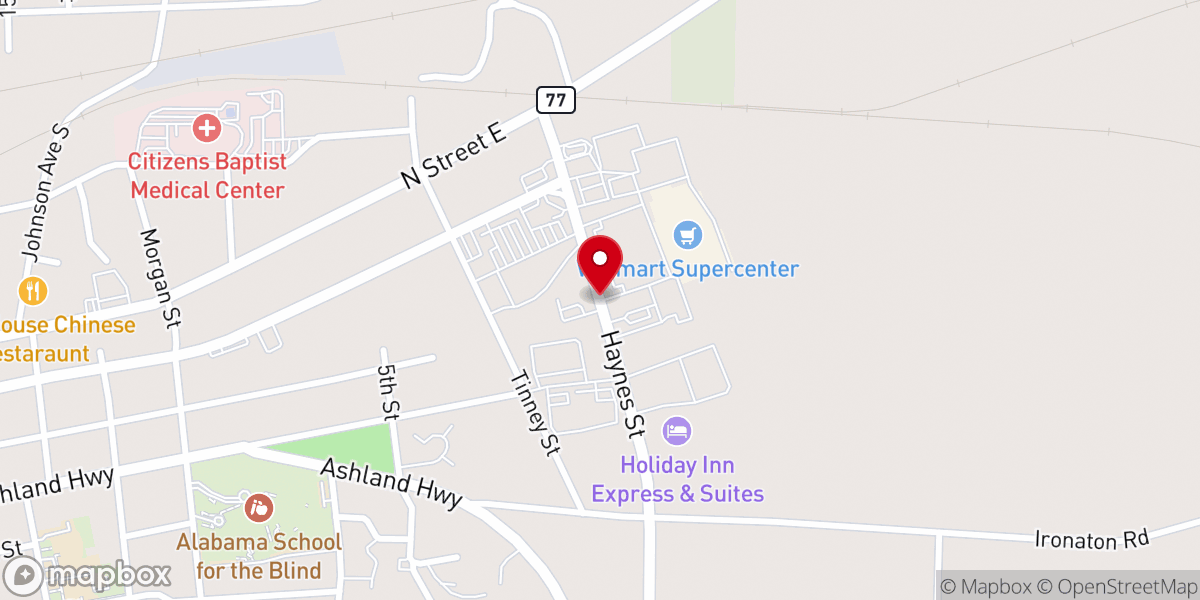 Map showing location of New Life Covenant Church