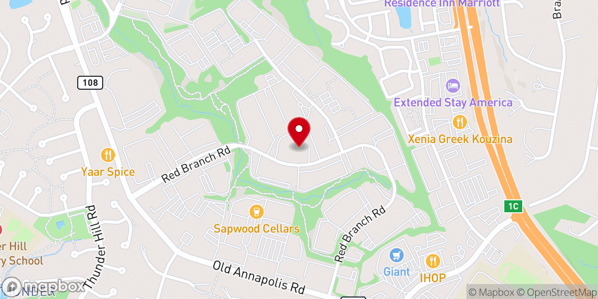 Map showing location of Kingdom Worship Center - Columbia Campus