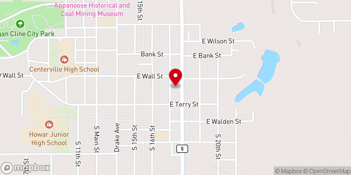 Map showing location of St Mary's Catholic Rectory