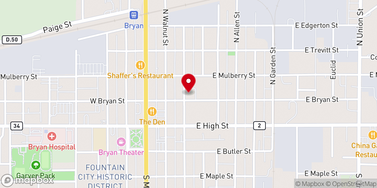 Map showing location of Bread of Life Community Center