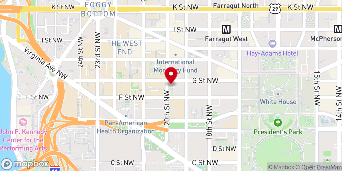 Map showing location of Concordia United Church of Christ and Rectory