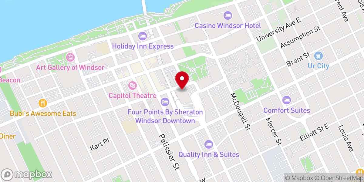 Map showing location of St. Alphonsus Catholic Church